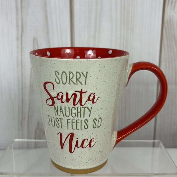 Naughty Feels Nice Coffee Mug & Merry Christmas Ya'll Hand Towels Holiday Set - Picture 2 of 11